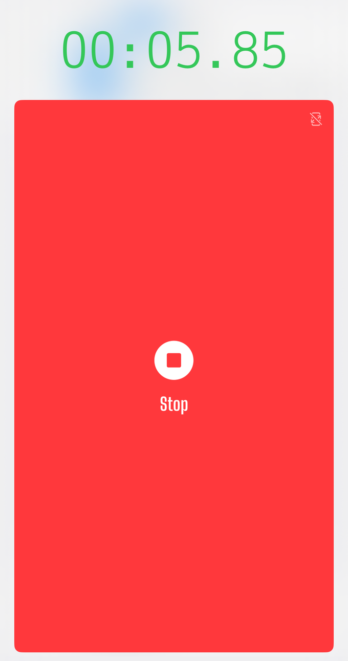 While the heat runs the whole screen is one control, so you can watch the runner instead of the screen