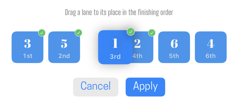 Drag a lane to where it belongs, and every mark re-tags from the corrected order